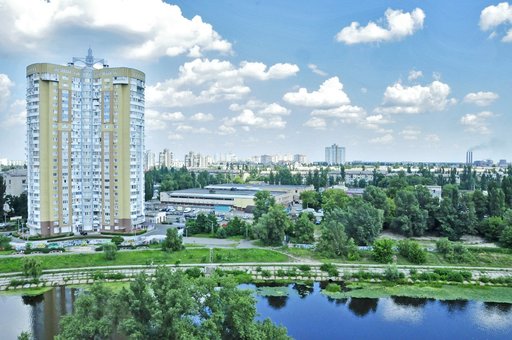 Panoramic view in one-room apartment &quot;wellcome24&quot; in kiev. rent an apartment for a promotion.