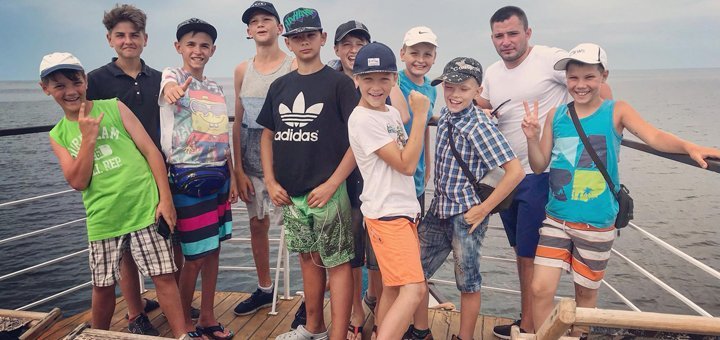 Children&#39;s camp at the sea &quot;school of sports&quot; in odessa. sign up your child for a promotion.