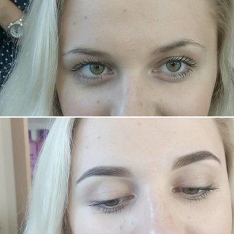 Makeup artist Irina Kostenko in Kiev. Sign up for an eyebrow shaping campaign.