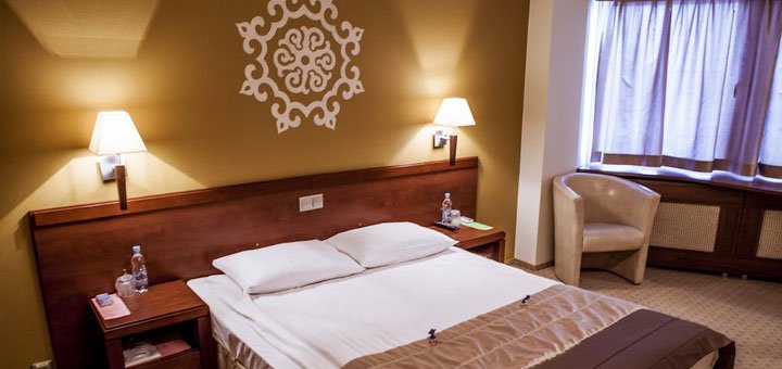 A room at the Adria Hotel in Kyiv. Book a room with a discount. Cheap hotels in Kyiv.