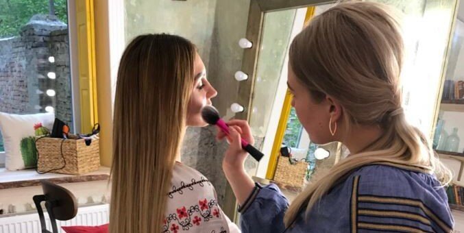 Day make-up in the browi eyebrow workshop cherkasy according to the action