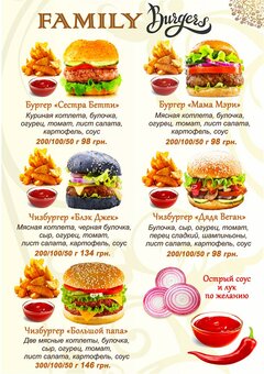 Menu of the family hall restaurant in zaporozhye 10