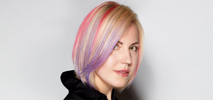 Women's haircut with styling in the salon "Fast Fashion Brelil Professional" at a discount in Kyiv