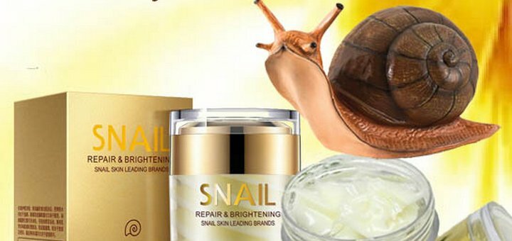 Cosmetics with snail extract in the &quot;beauty in small things&quot; store. buy by stock