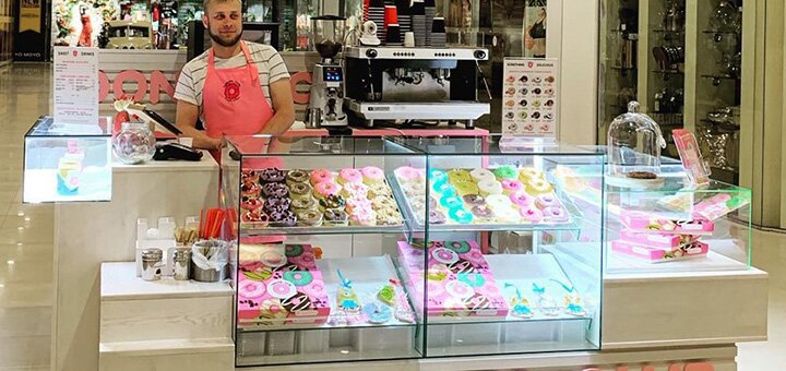 Скидки и акции в кафе-кондитерской «Donuts Club»
