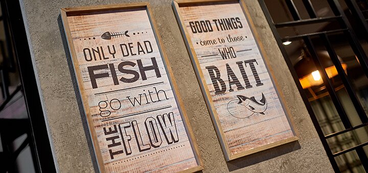 Fish restaurant &quot;fish dash&quot; in kiev. order dishes for the promotion. 2