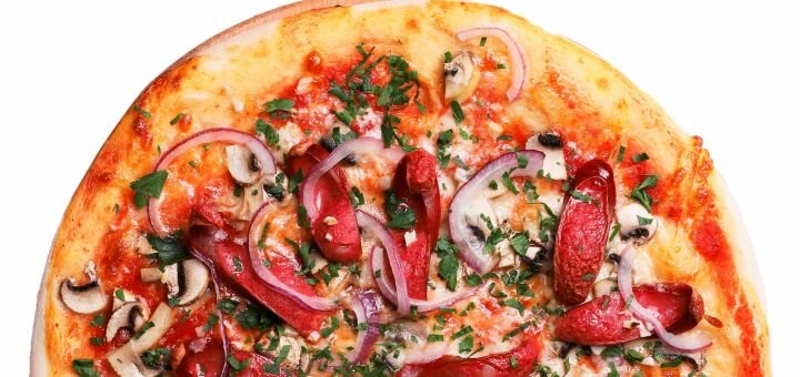 Discount pizza at the pizzeria like pizza