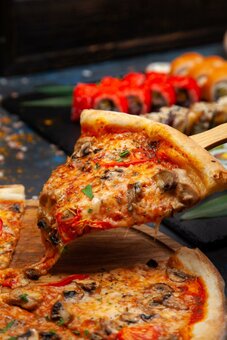 Sushi and pizza are inexpensive in odessa