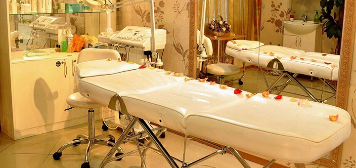 Beauty salon Royal spa Relax in Kharkov. Stock.