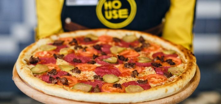 Discounts on the menu «Pizza House» KPI in Kiev. Order with a discount. 7