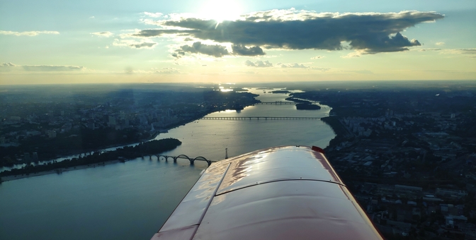 Польоти на літаку Flight over Dnipro в Дніпрі. Зі знижкою.