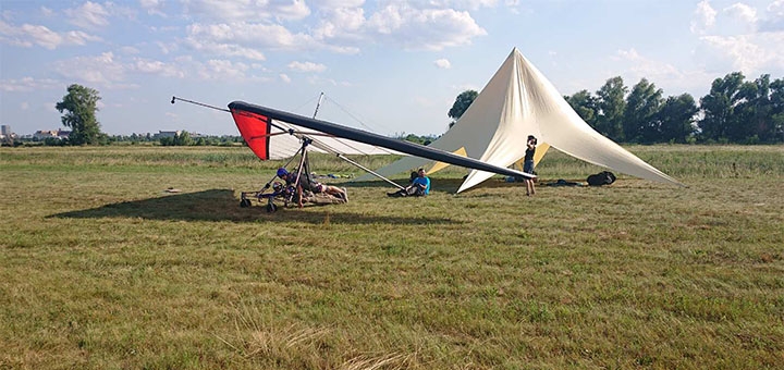 Flights on the Impuls plus hang glider in Kiev. With discount.