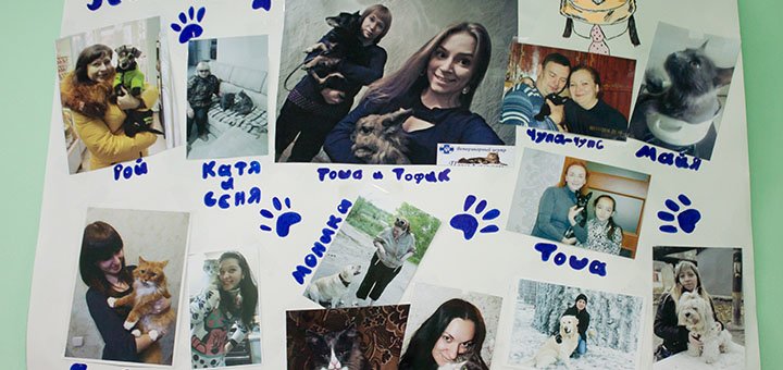 Задоволені клієнти та їхні вихованці у ветклініці «Прохвіст» у Дніпрі. Записуйте вихованця до ветеринара за акцією.