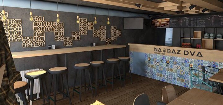 Покушать со скидкой в кафе «NA RAZ DVA»