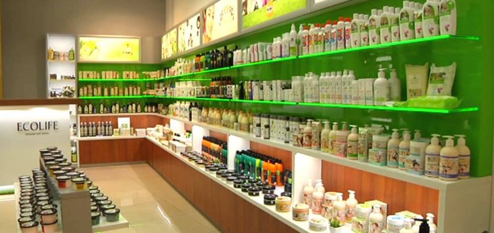 Discounts on cosmetics in ecolife stores