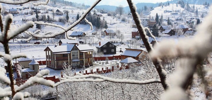 Готель «Золота підкова» в Славському взимку. Замовляйте номери по акціі.8