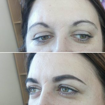 Correction and dyeing of eyebrows at the stylist Irina Kostenko in Kiev. Sign up for a discount.