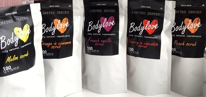 Кавові натуральні скраби BodyLove Французька ваніль. Купуйте зі знижкою.