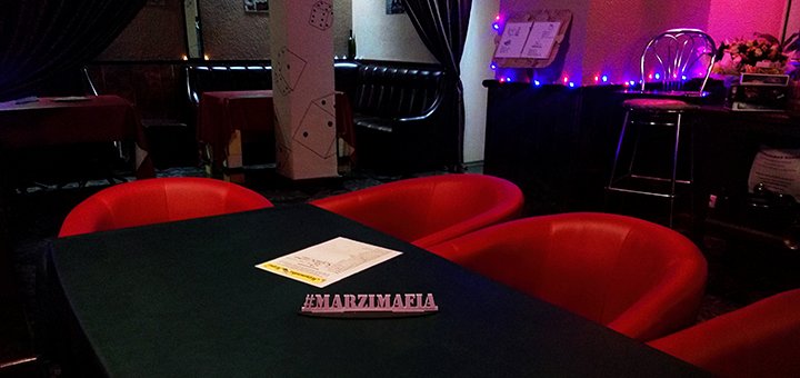 Ігри в арт-кафе «Марципанова Мафія». Відвідуйте по акції