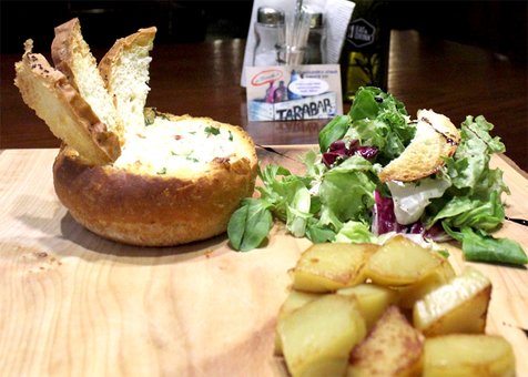 Dishes in the cafe "Tarabar" in the Dnieper. Order at a discount