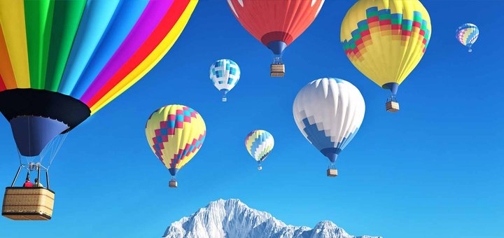 Discount on a hot air balloon flight from the company Impressions as a gift