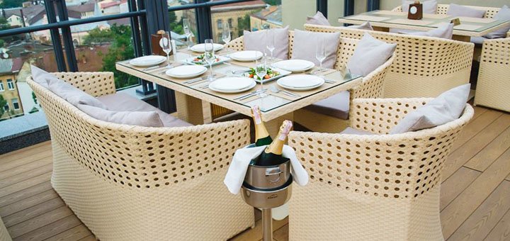 Restaurant at the Eurohotel in Lviv. Order by promotion